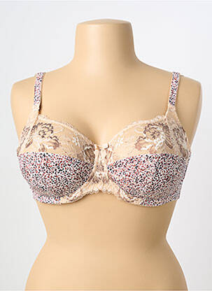 Soutien-gorge effet matière satinée haut soutien-gorge emboitant beige FANTASIE femme