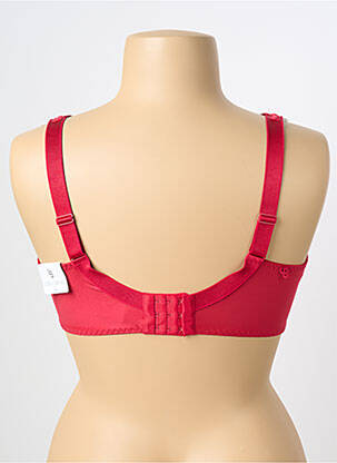 Soutien-gorge effet matière satinée haut soutien-gorge emboitant rouge LOUISA BRACQ femme