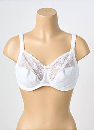 Soutien-gorge effet matière satinée haut soutien-gorge emboitant blanc LOUISA BRACQ femme