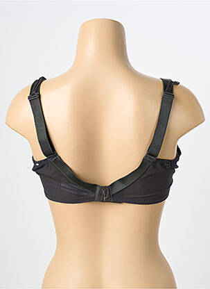 Soutien-gorge effet matière satinée haut soutien-gorge emboitant noir LOUISA BRACQ femme