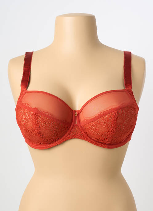 Soutien-gorge légère et transparente haut soutien-gorge emboitant orange FANTASIE femme
