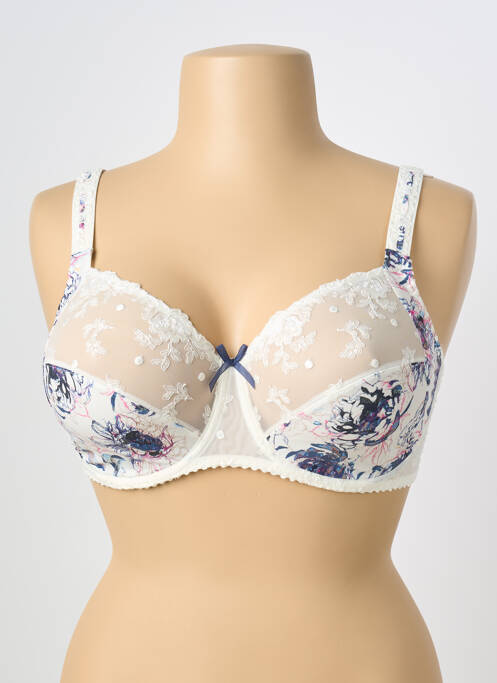 Soutien-gorge légère et transparente haut soutien-gorge emboitant beige LOUISA BRACQ femme