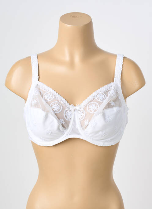 Soutien-gorge effet matière satinée haut soutien-gorge emboitant blanc LOUISA BRACQ femme
