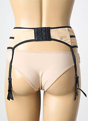 Guêpière/porte-jarretelle broderie chair FREYA femme