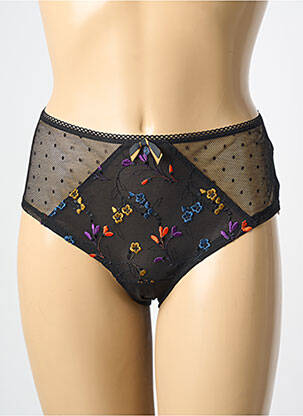 Culotte effet matière satinée noir FREYA femme