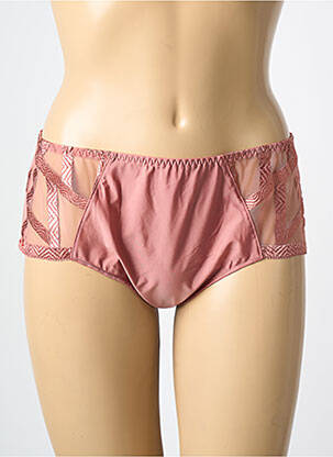 Culotte tissage satiné rose LOUISA BRACQ femme