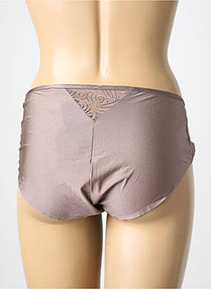 Culotte tissage satiné marron CHANTELLE femme