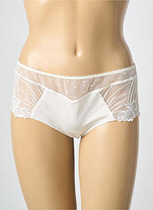 Shorty tissage satiné blanc ANTINEA femme