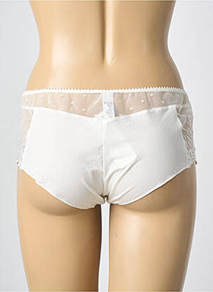 Shorty tissage satiné blanc ANTINEA femme