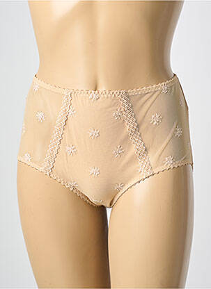 Culotte haute effet matière satinée chair LOUISA BRACQ femme