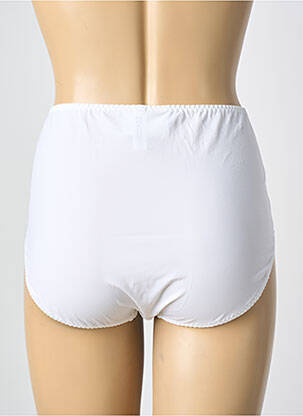 Culotte haute effet matière satinée blanc LOUISA BRACQ femme