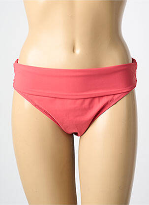 Bas de maillot de bain effet matière satinée culotte rose PAIN DE SUCRE femme