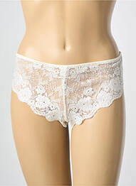 Culotte effet matière satinée beige PIEGE femme
