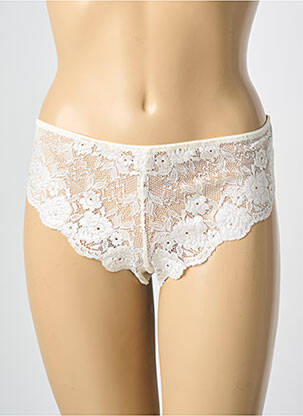 Culotte effet matière satinée beige PIEGE femme