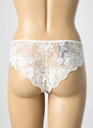 Culotte effet matière satinée beige PIEGE femme