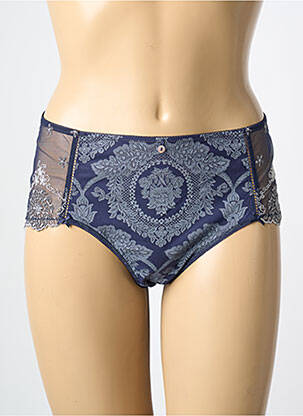 Culotte effet matière satinée bleu EMPREINTE femme