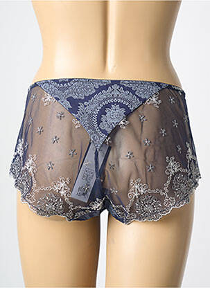 Culotte effet matière satinée bleu EMPREINTE femme