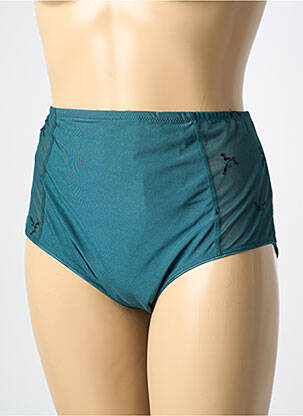 Culotte haute effet matière satinée vert CHANTELLE femme