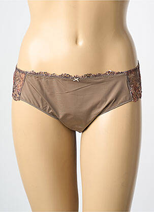 Culotte tissage satiné marron CHANTELLE femme