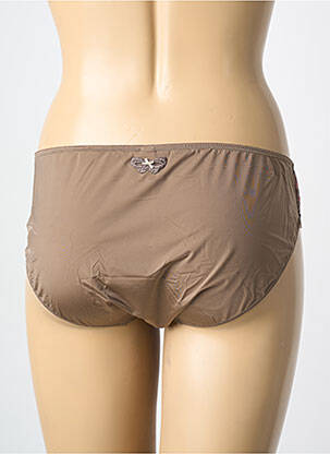 Culotte tissage satiné marron CHANTELLE femme