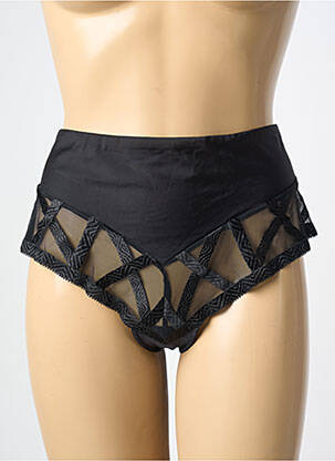 Culotte tissage satiné noir LOUISA BRACQ femme