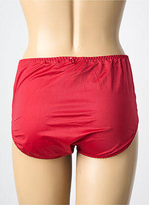 Shorty effet matière satinée rouge LOUISA BRACQ femme