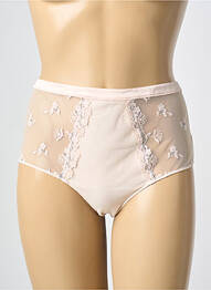 Culotte haute effet matière satinée rose SECRET D'EVA femme