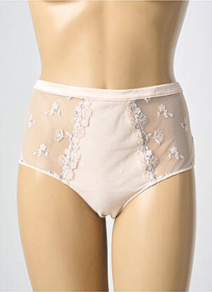 Culotte haute effet matière satinée rose SECRET D'EVA femme