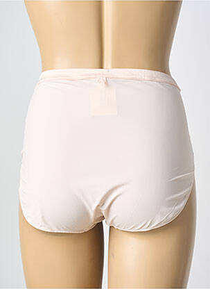 Culotte haute effet matière satinée rose SECRET D'EVA femme