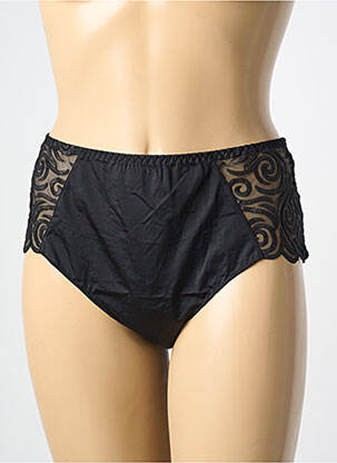 Culotte haute tissage satiné noir LOUISA BRACQ femme