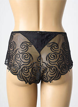Culotte haute tissage satiné noir LOUISA BRACQ femme