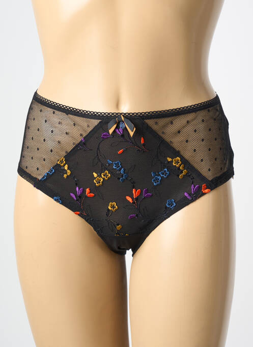 Culotte effet matière satinée noir FREYA femme