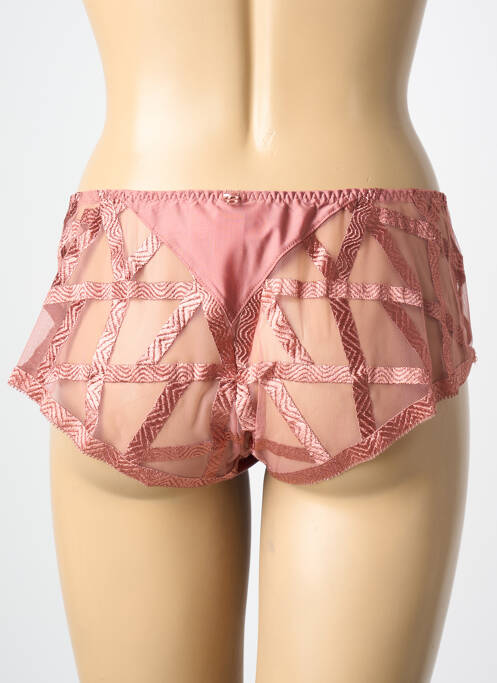 Culotte tissage satiné rose LOUISA BRACQ femme