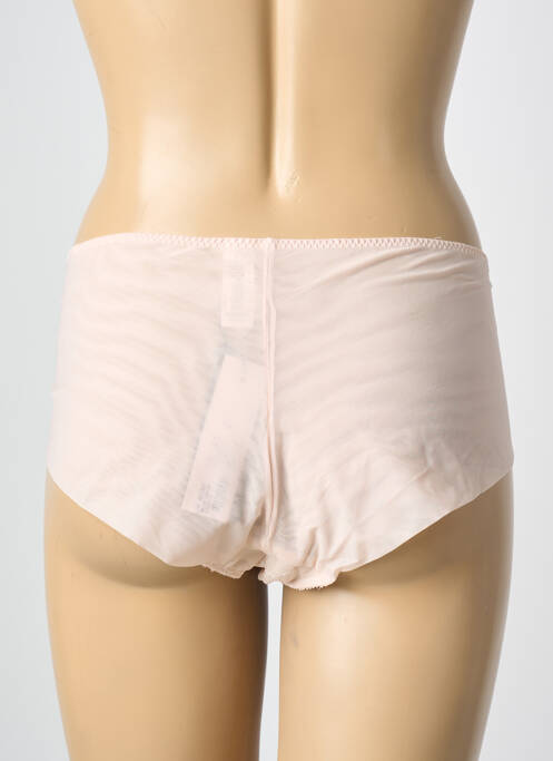 Culotte haute effet matière satinée rose EMPREINTE femme