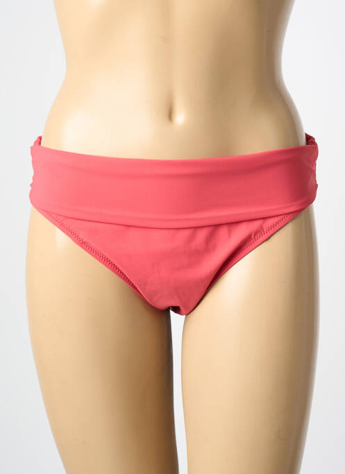 Bas de maillot de bain effet matière satinée culotte rose PAIN DE SUCRE femme