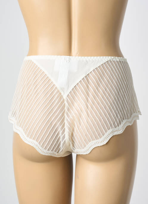 Culotte tissage satiné beige LOUISA BRACQ femme