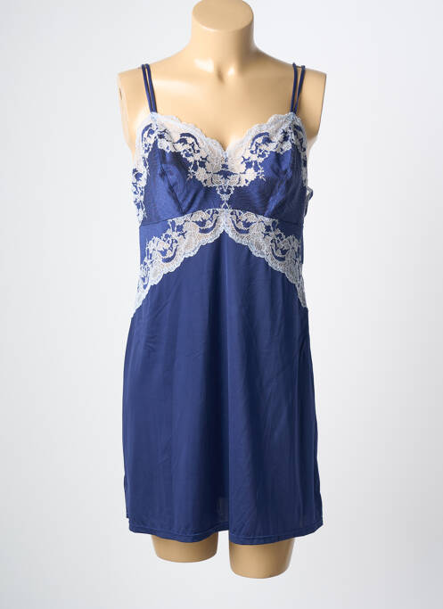 Nuisette/combinette effet matière satinée bleu WACOAL femme