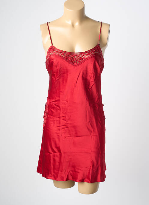 Nuisette/combinette col rond rouge MARJOLAINE femme