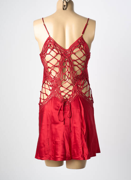 Nuisette/combinette col rond rouge MARJOLAINE femme
