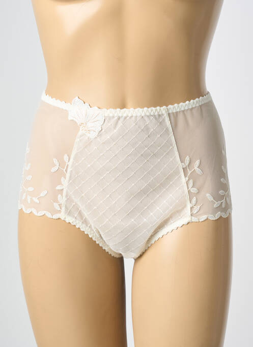 Culotte haute beige LOUISA BRACQ femme