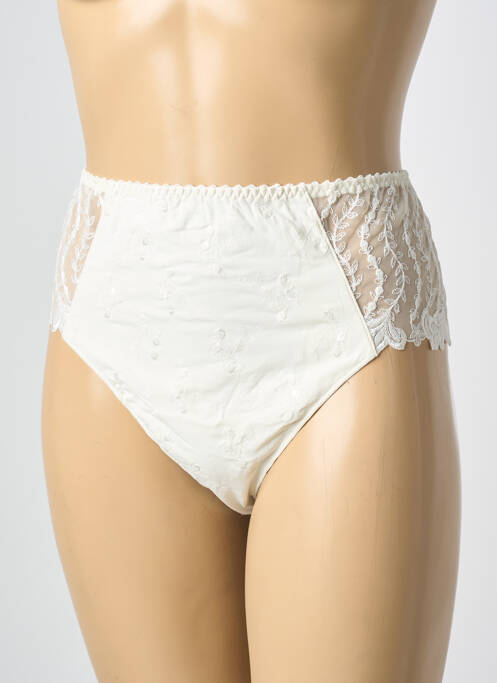 Culotte haute beige SECRET D'EVA femme