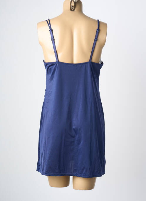 Nuisette/combinette effet matière satinée bleu WACOAL femme