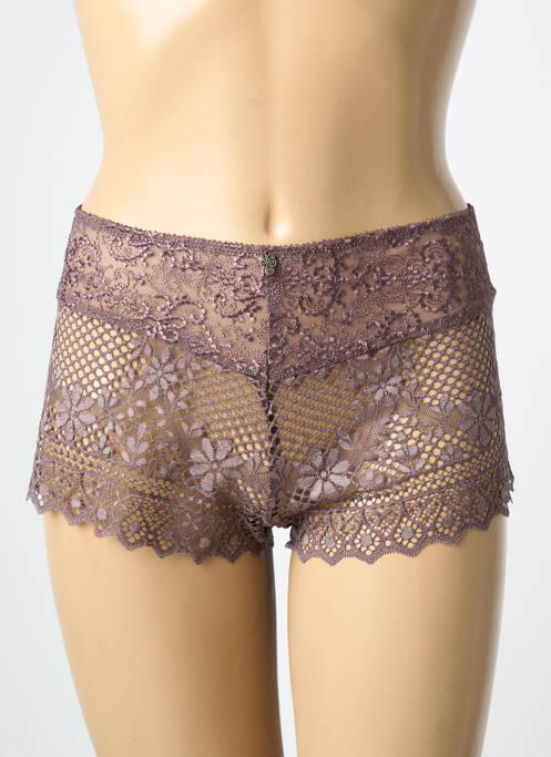 Shorty marron EMPREINTE femme