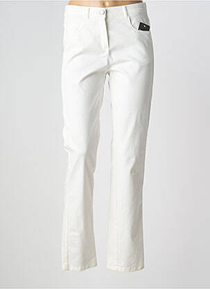 Pantalon slim poches blanc FRANK WALDER femme