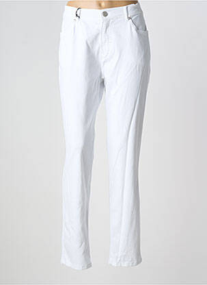 Pantalon slim poches blanc ANNA MONTANA femme