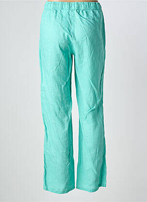Pantalon droit taille élastique bleu BARBARA LEBEK femme