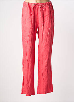 Pantalon droit taille élastique rose BARBARA LEBEK femme