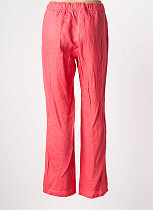 Pantalon droit taille élastique rose BARBARA LEBEK femme