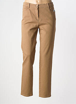 Pantalon slim poches beige FRANK WALDER femme