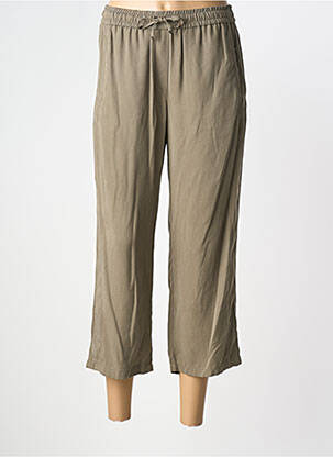 Pantalon 7/8 taille élastique vert THOMAS RABE femme